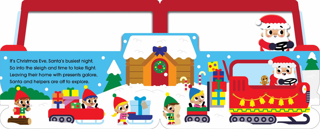 Santa's Sleigh Ride Shaped Board Book