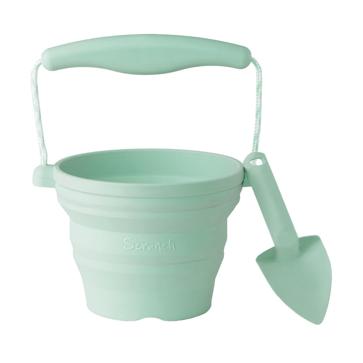 Scrunch Seedling Pot and Trowel - Spearmint