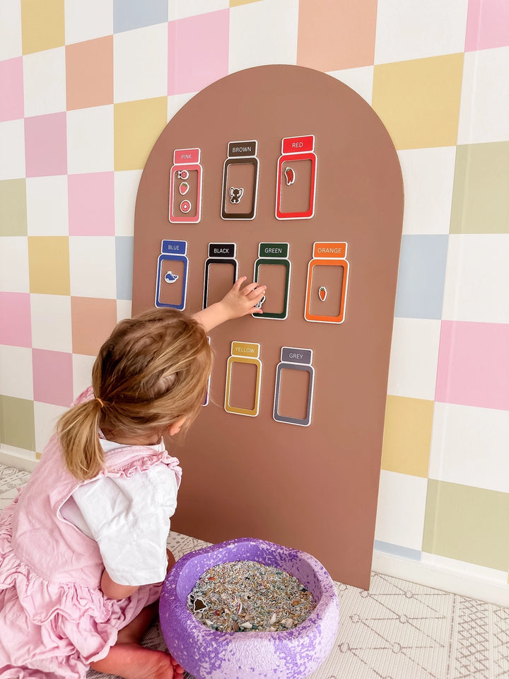 Magnetic Colour Sorting Jars | Montessori Sorting Jars