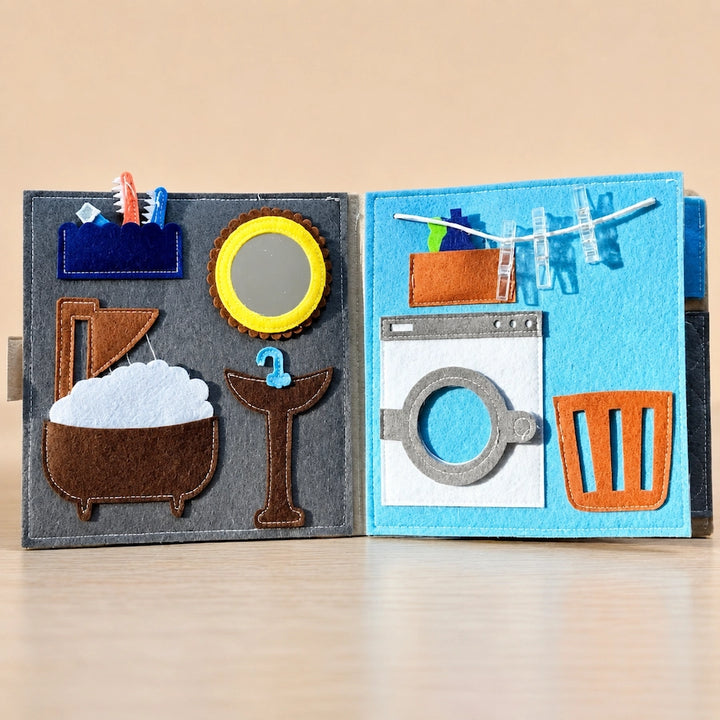 Sweet Home Felt Busy Book | Screen-Free Activity Book For Kids