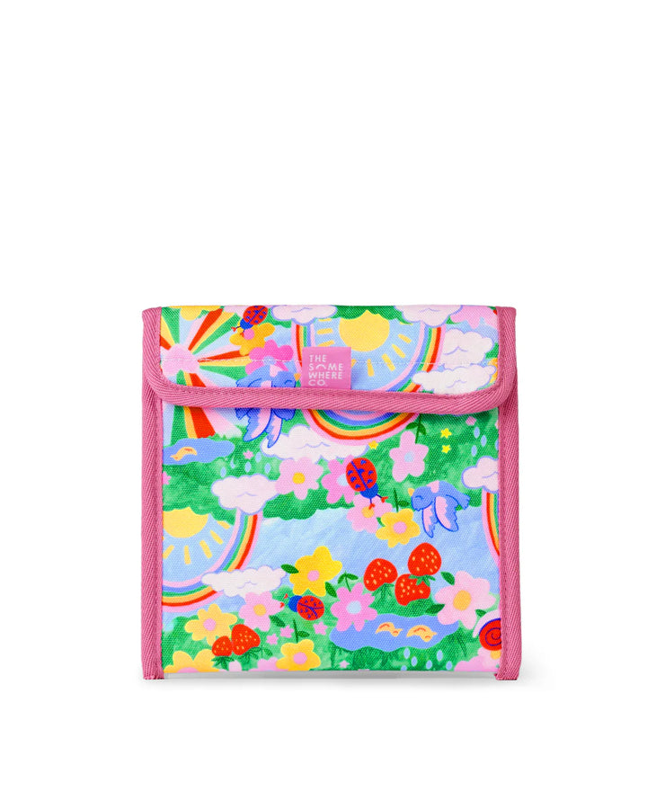 The Somewhere Co Reusable Snack Bag - Rainbow Garden
