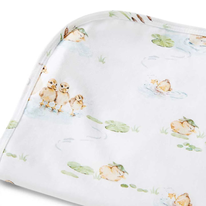 Snuggle Hunny Baby Jersey Wrap & Beanie Set - Duck Pond