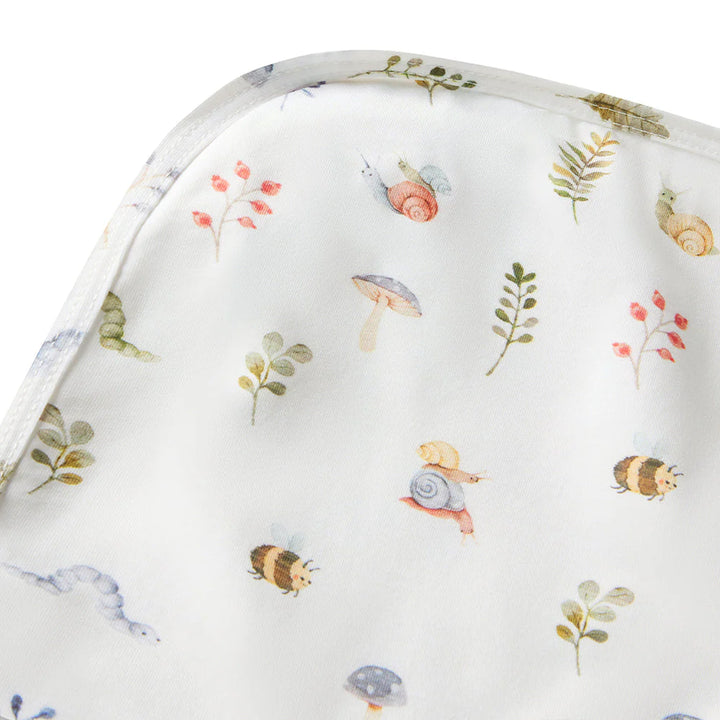 Snuggle Hunny Baby Jersey Wrap & Beanie Set - Garden Friends