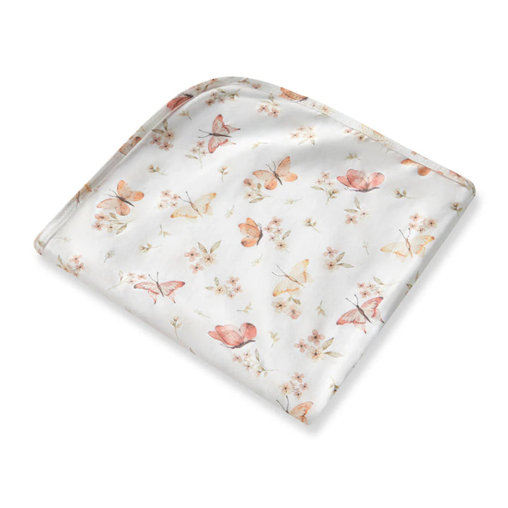 Snuggle Hunny Baby Jersey Wrap & Topknot Set - Butterfly