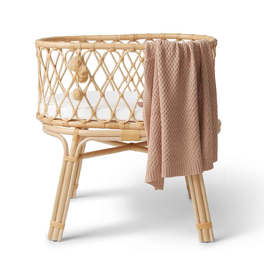 Snuggle Hunny Bassinet Sheet & Change Pad Cover - Milk