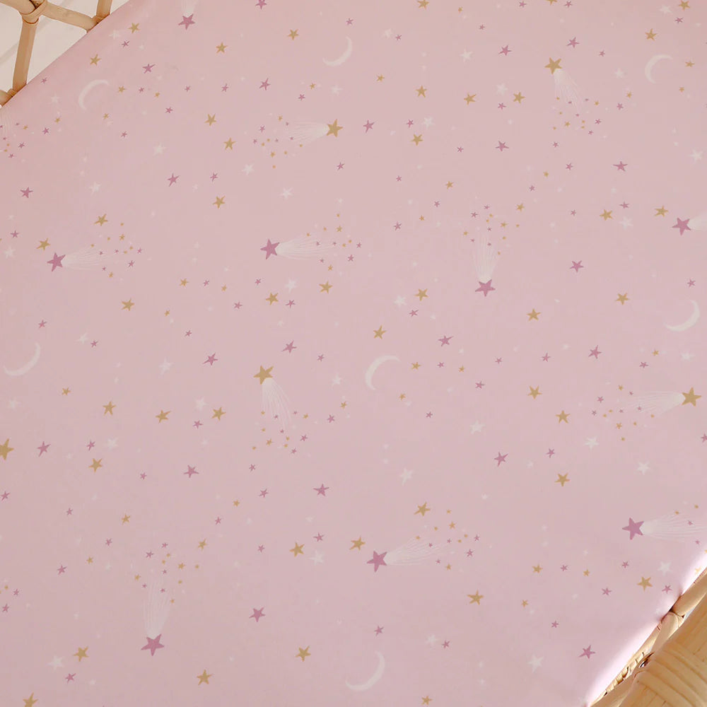 Snuggle Hunny Bassinet Sheet & Change Pad Cover - Twinkle