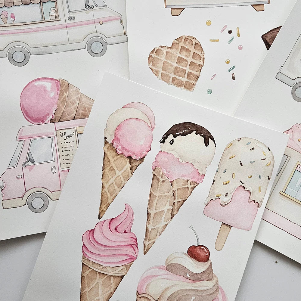 Snuggle Hunny Medium Wet Bag - Ice Creams