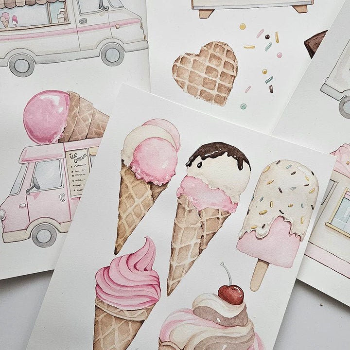 Snuggle Hunny Medium Wet Bag - Ice Creams
