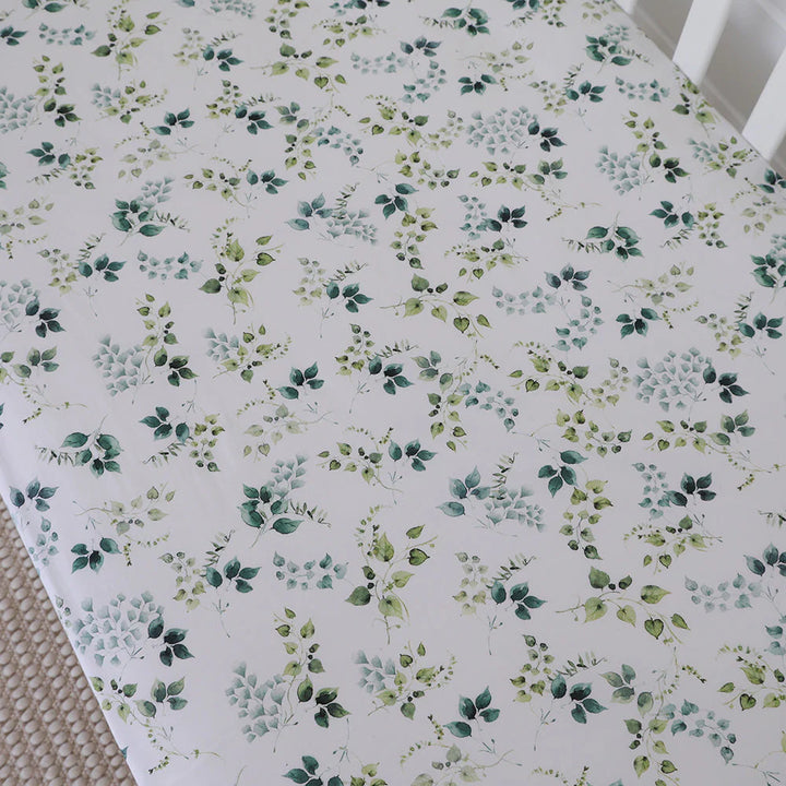 Snuggle Hunny Organic Fitted Jersey Cotton Cot Sheet - Eden