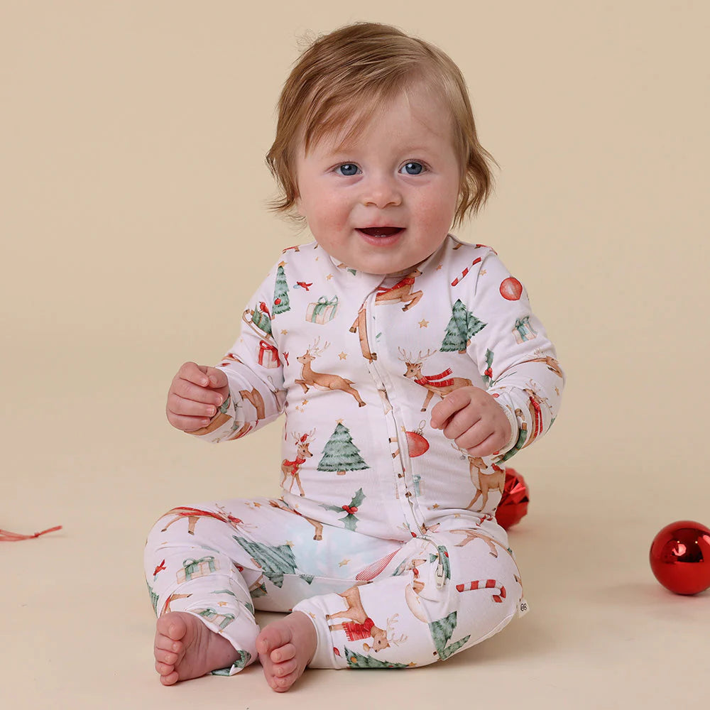 Snuggle Hunny Organic Snugglesuit - Prancer & Friends