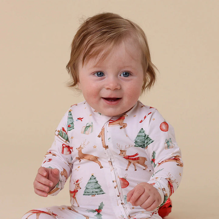 Snuggle Hunny Organic Snugglesuit - Prancer & Friends