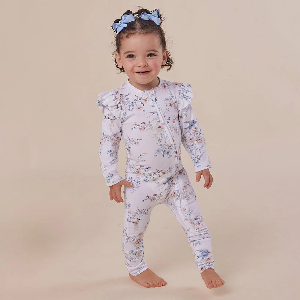 Snuggle Hunny Organic Snugglesuit - Sweet Swallows