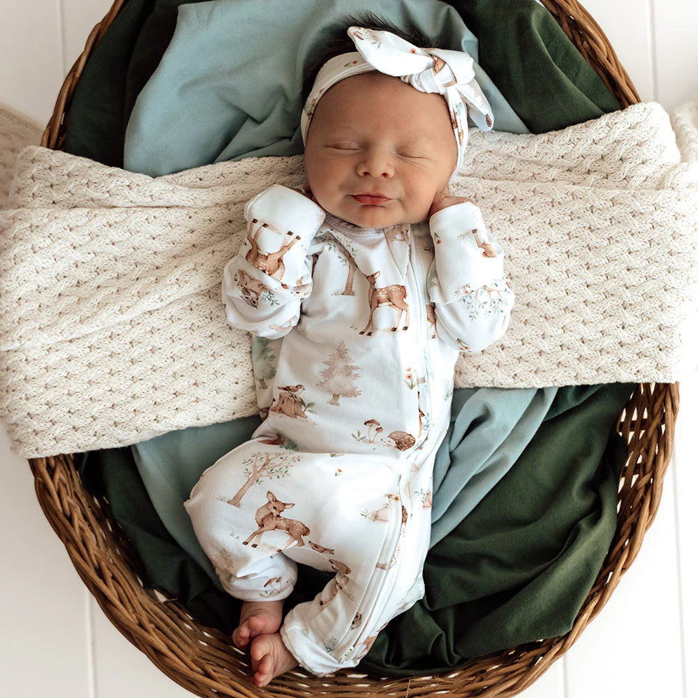 Snuggle Hunny Organic Snugglesuit - Woodland Tales