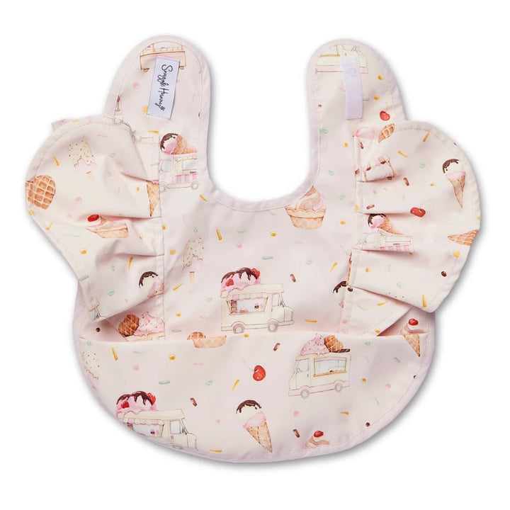 Snuggle Hunny Waterproof Frill Snuggle Bib - Ice Cream