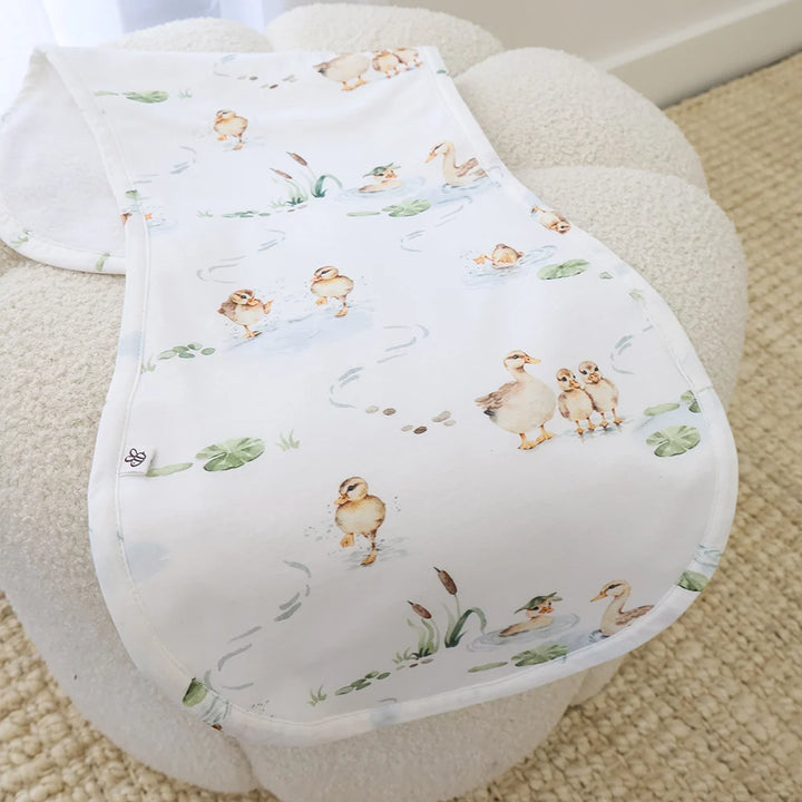 Snuggle Hunny Organic Cotton Burp Cloth - Duck Pond