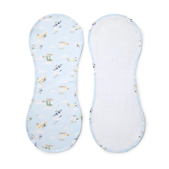 Snuggle Hunny Organic Cotton Burp Cloth - Taking Flight