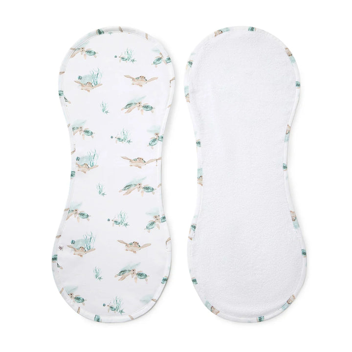 Snuggle Hunny Organic Cotton Burp Cloth - Turtle