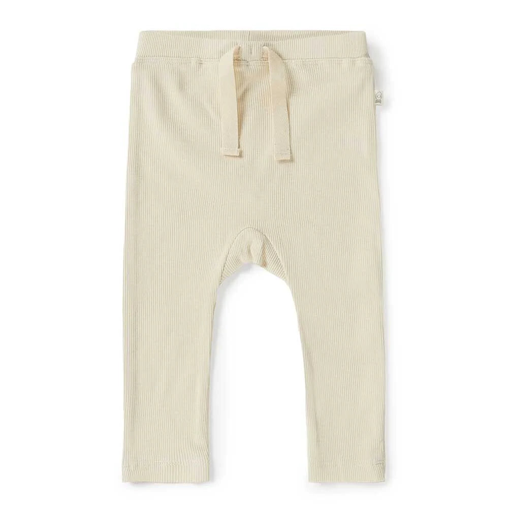 Snuggle Hunny Ribbed Organic Pants - Halo