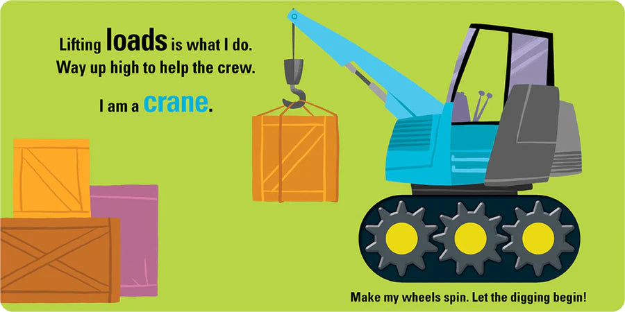 Spin Me! - Let's Go, Busy Diggers! Board Book