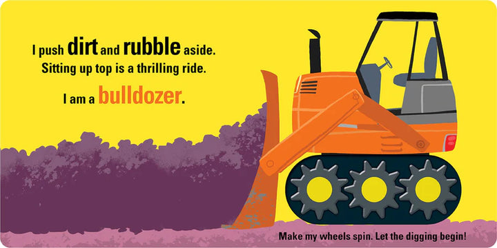 Spin Me! - Let's Go, Busy Diggers! Board Book