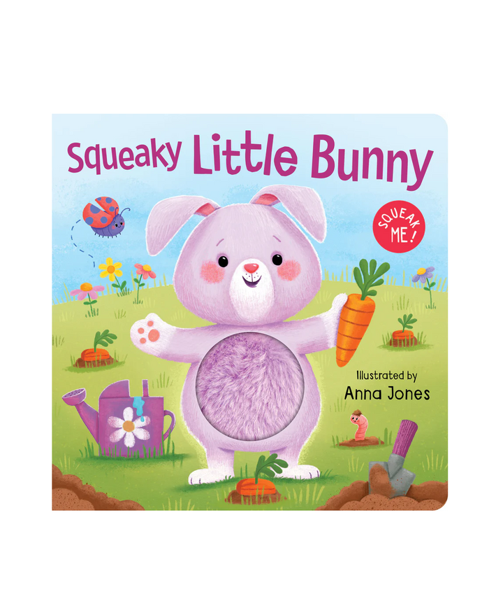 Squeaky Plush Board Book - Squeaky Little Bunny