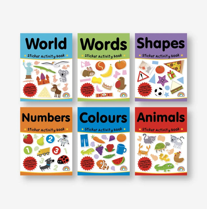 6 in 1 Activity & Sticker Suitcase - Let's Learn