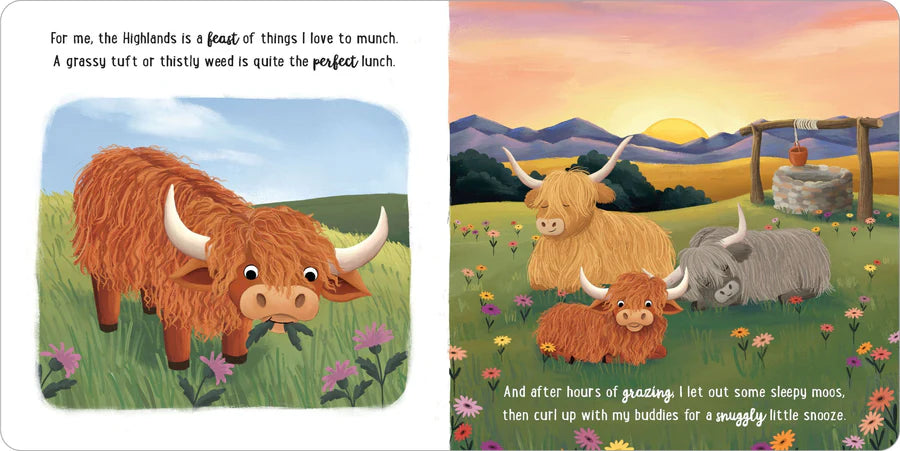 Story Time Padded Board Book - I Love Being a Highland Cow