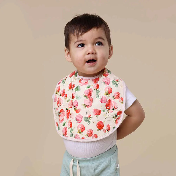 Snuggle Hunny Waterproof Snuggle Bib - Strawberry