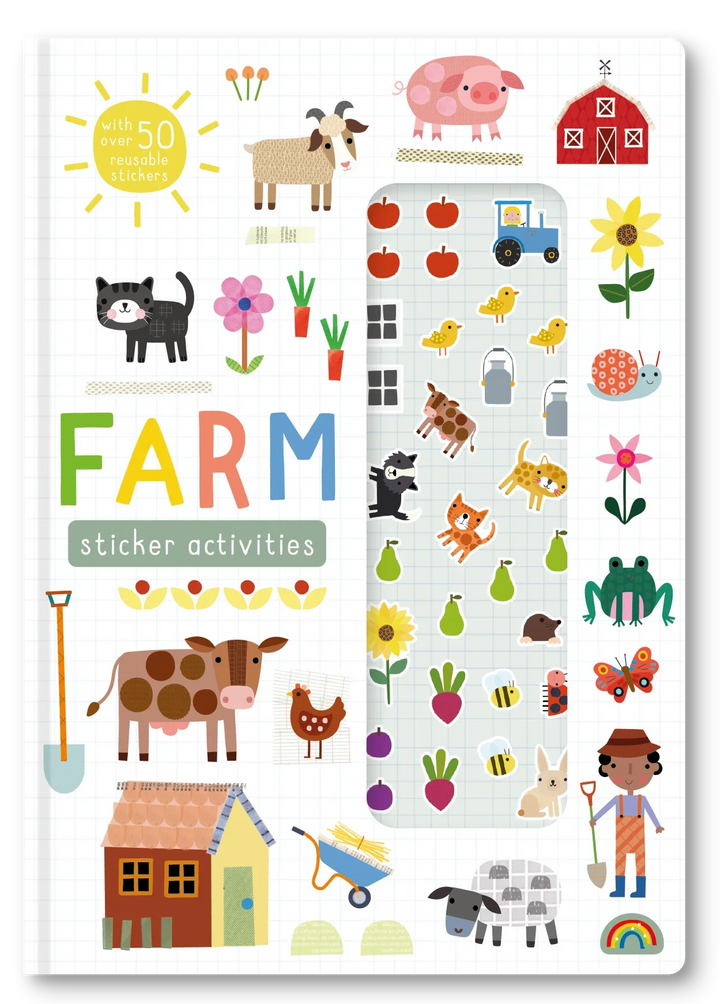 Stretchy Stickers Reusable Sticker Scene Book - Farm
