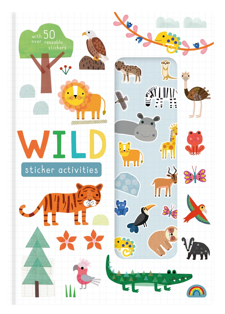 Stretchy Stickers Reusable Sticker Scene Book - Wild