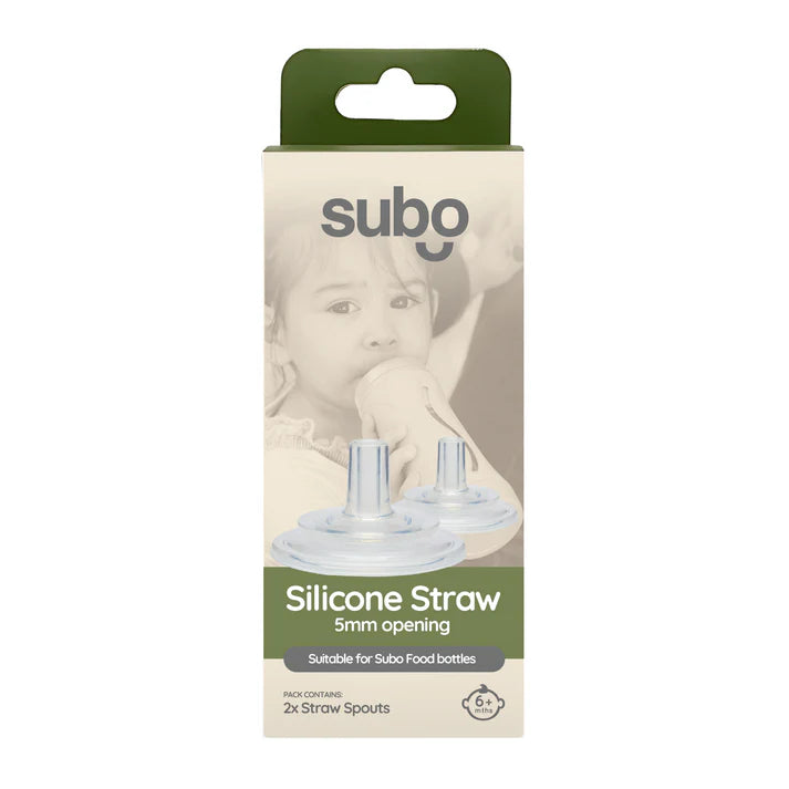 Subo Food Bottle Straw Spout 2 Pack - 5mm
