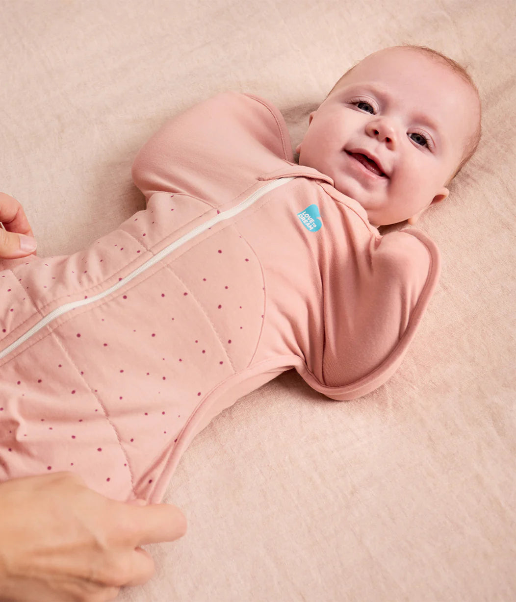 Love to Dream Swaddle Up™ Quilted Stretch Cotton 2.5 TOG - Rose Pebbles