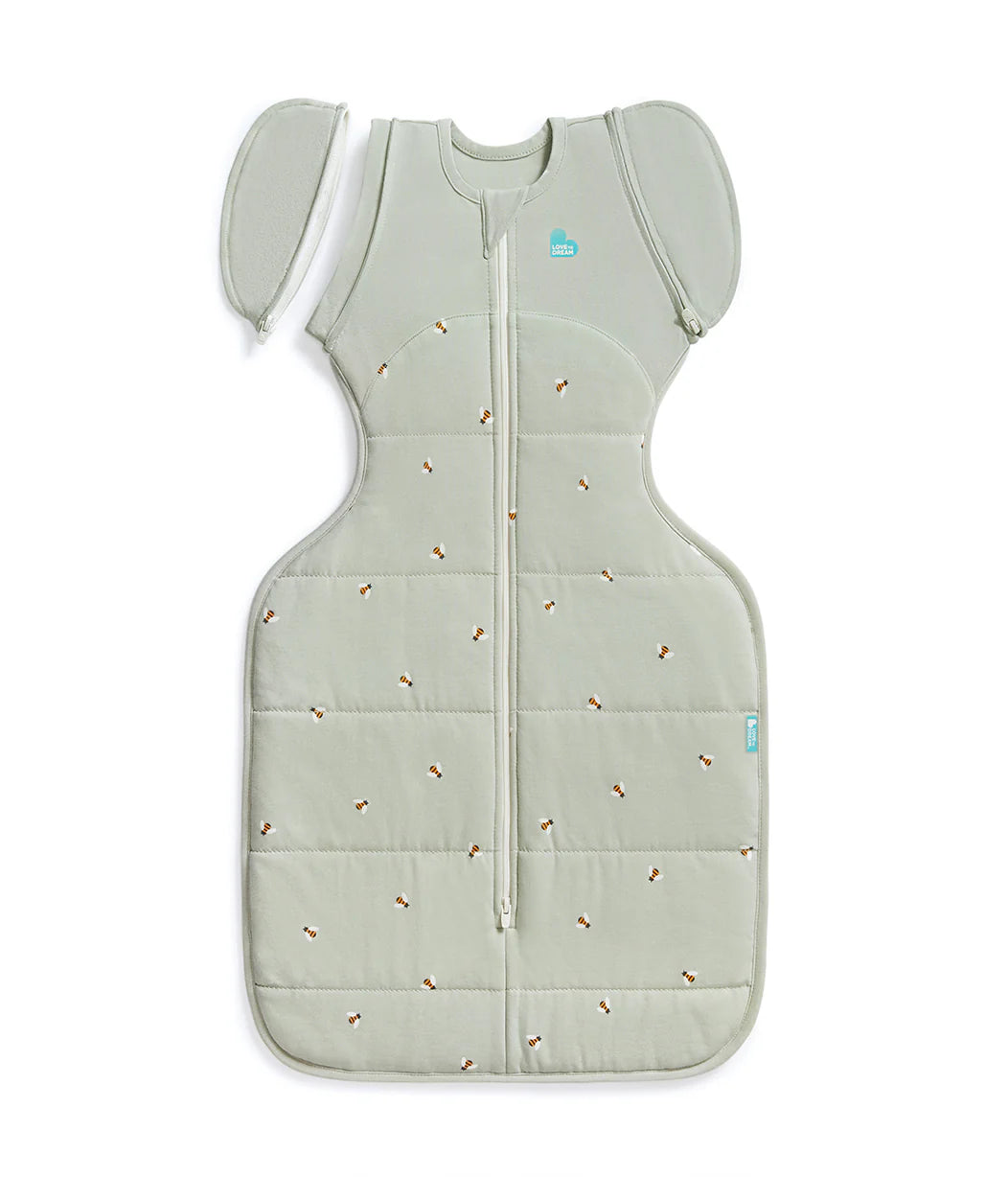 Love to Dream Swaddle Up™ Quilted Transition Bag 2.5 TOG - Olive Bees