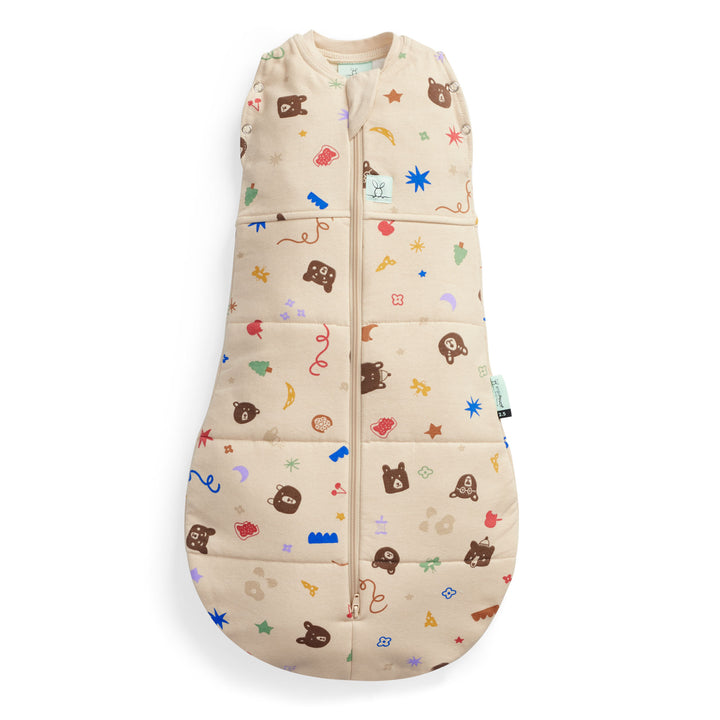 ergoPouch Cocoon Zip Swaddle Bag 2.5 TOG - Teddy Bear Party | 6-12 Months