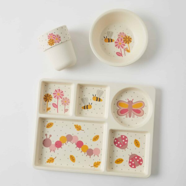 Little Critters Bamboo 3pc Divider Dining Set - Assorted