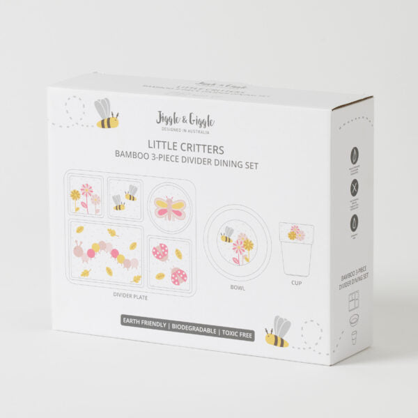 Little Critters Bamboo 3pc Divider Dining Set - Assorted