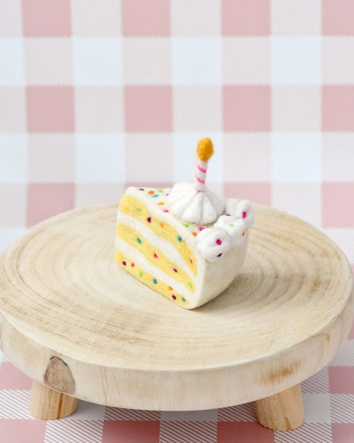 Confetti Cake Slice Felt Play Food