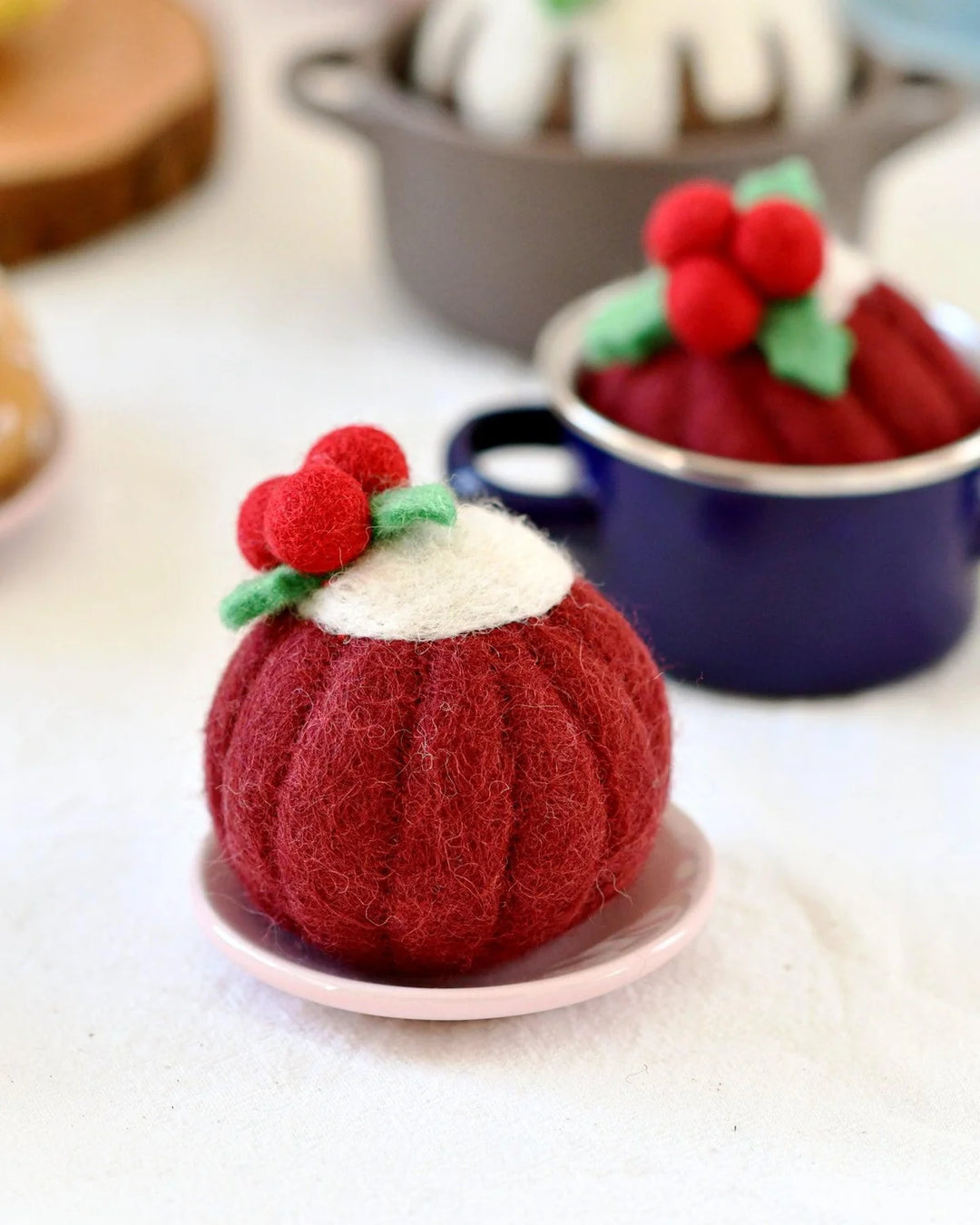 Felt Christmas Red Velvet Bundt Cake