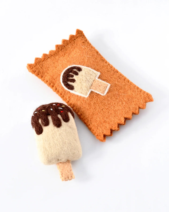 Felt Ice Cream Popsicle Toy With Wrapper