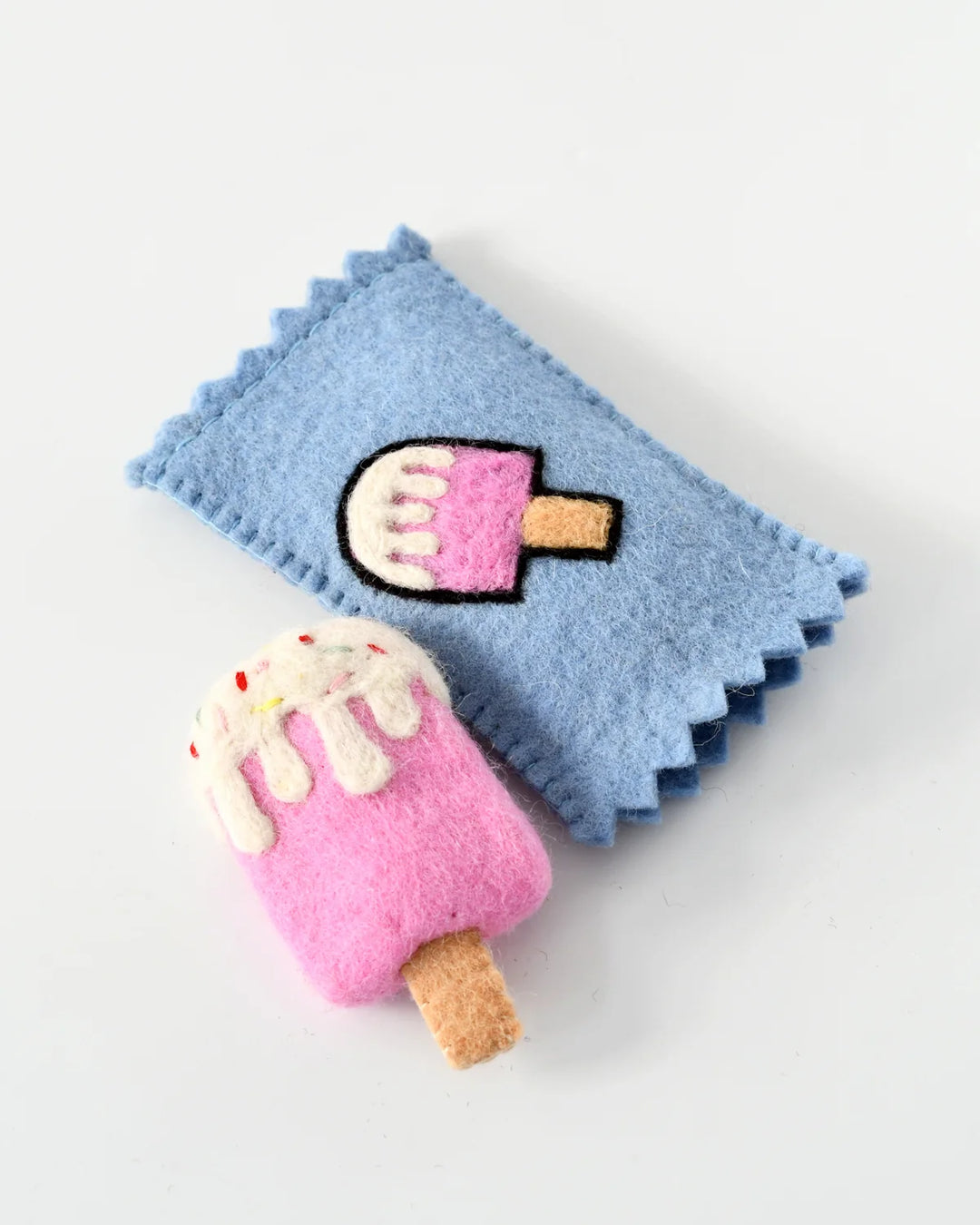 Felt Ice Cream Popsicle Toy With Wrapper