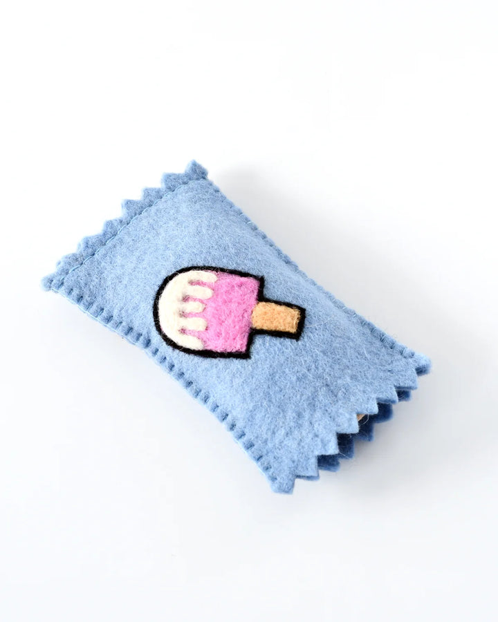 Felt Ice Cream Popsicle Toy With Wrapper