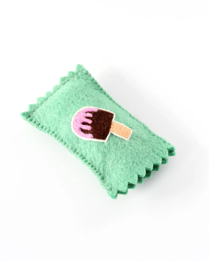 Felt Ice Cream Popsicle Toy With Wrapper