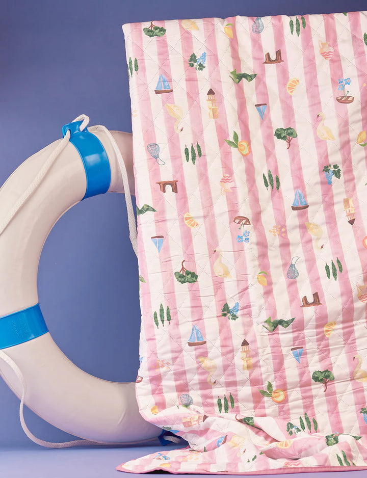 The Somewhere Co XL Picnic Rug - Boat Days