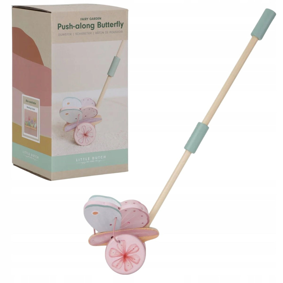 Fairy Garden Wooden Push-Along Butterfly