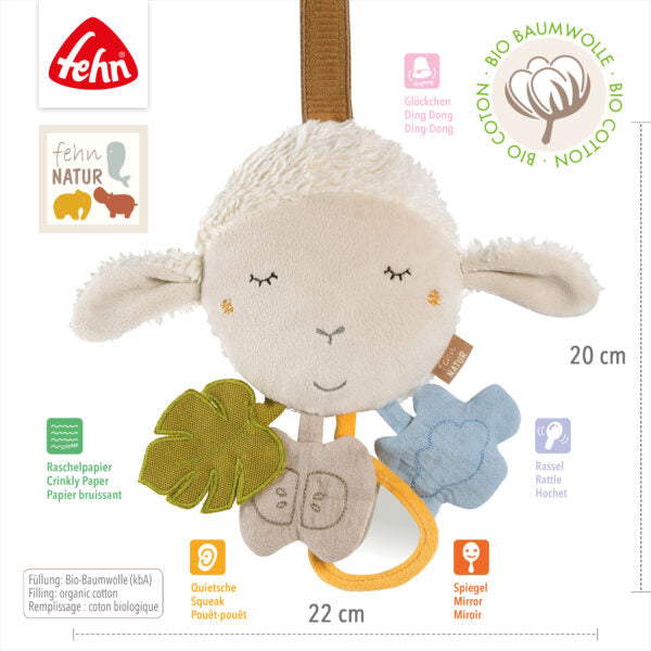 FehnNATUR Sheep Soft Play Activity Toy