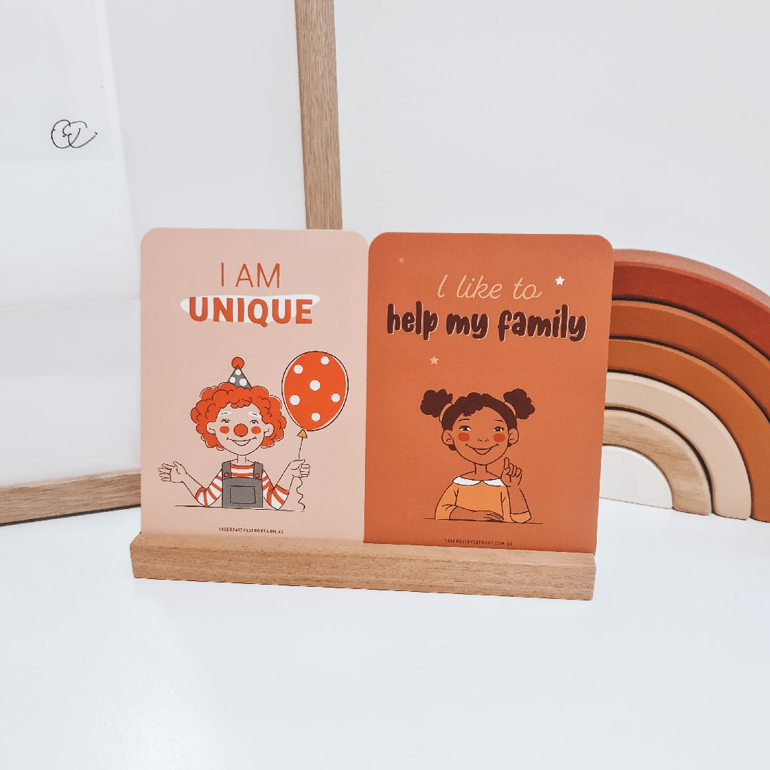 The Creative Sprout - Large Wooden Card Holder
