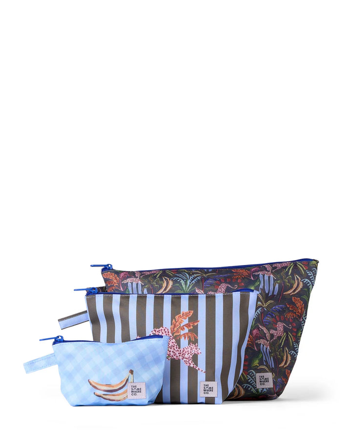 The Somewhere Co Handy Pouch Trio - Tropicalia
