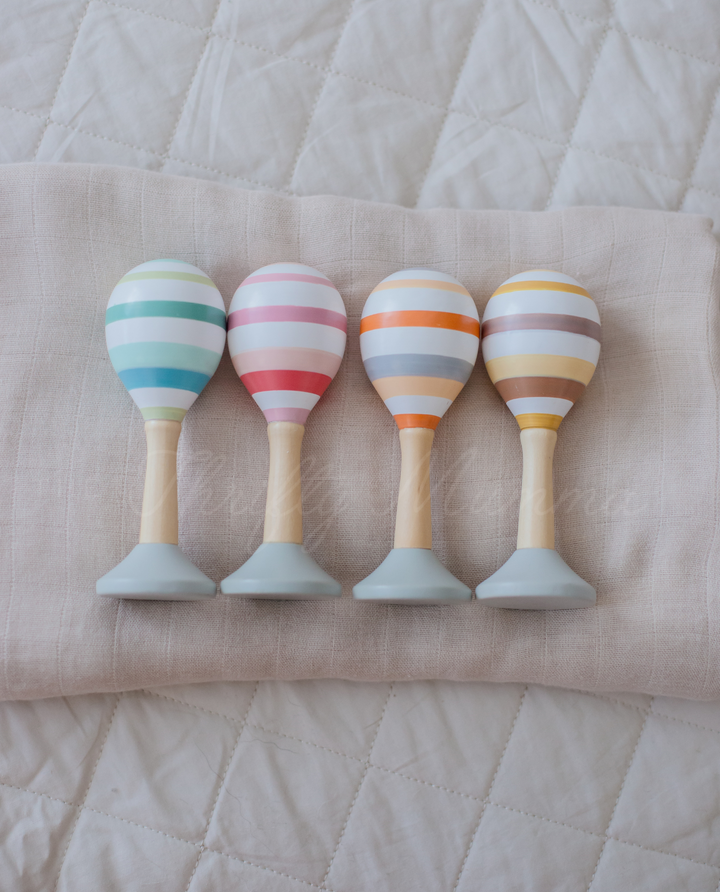 Pastel Wooden Musical Maracas