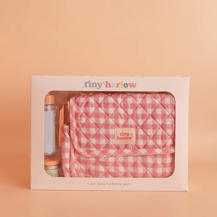 Tiny Nurturers Doll Accessory Set - Pink Gingham