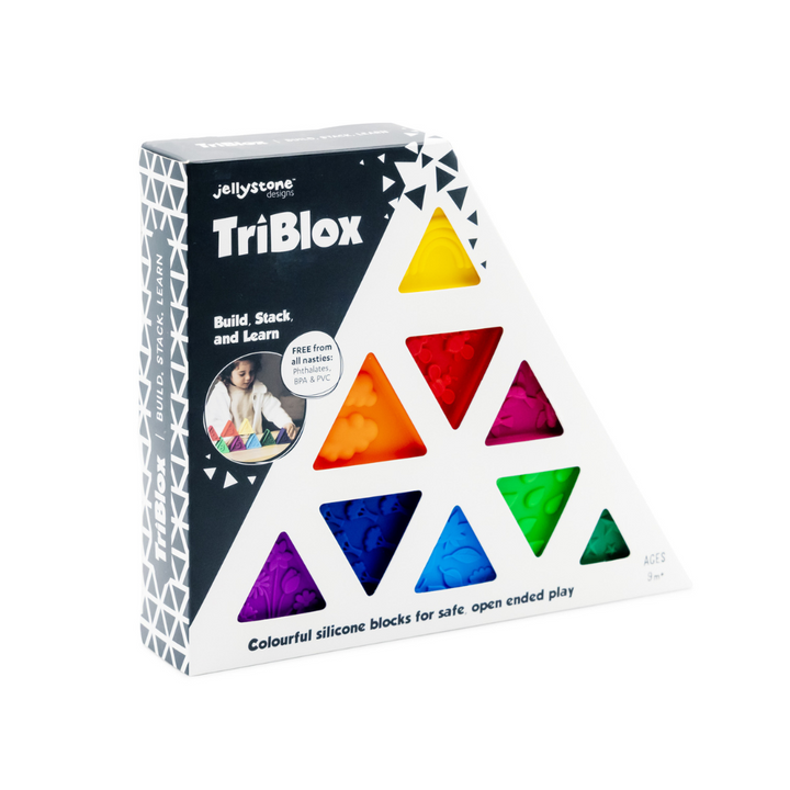 Jellystone TriBlox Sensory Play Blocks - Rainbow Bright